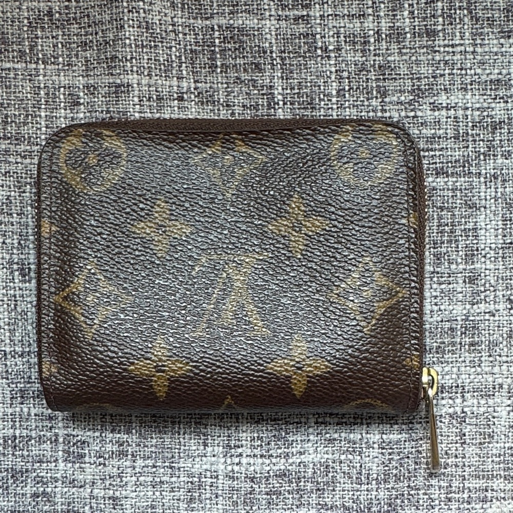 Louis Vuitton Brown and Gold Monogram Small Wallet - Picture 3 of 9